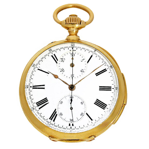 Fine gold Swiss minute repeating pocket watch Circa 1890