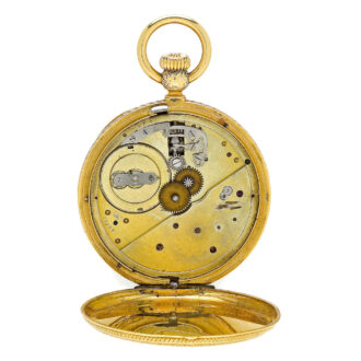 Swiss pocket watch with early winding- and setting device Circa 1850