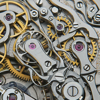 Swiss gold split-seconds chronograph lever watch Circa 1910