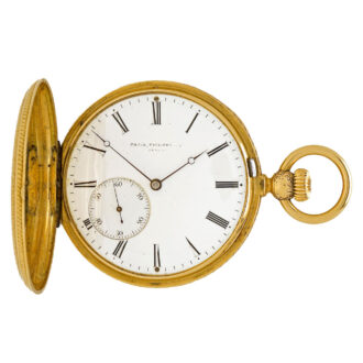 Swiss pocket watch with early winding- and setting device Circa 1850