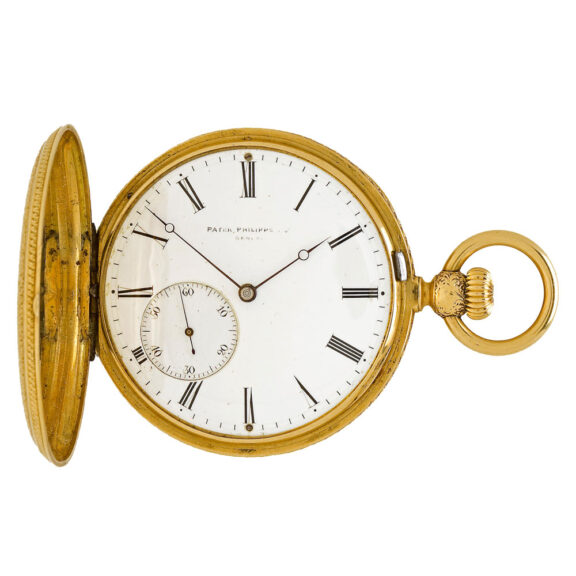 Swiss pocket watch with early winding- and setting device Circa 1850