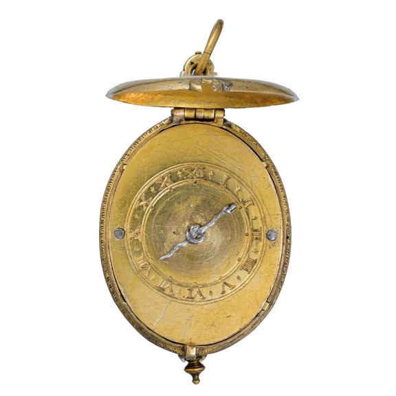 Early French gilt and silver oval verge pocket watch Circa 1630 Early French gilt and silver oval verge pocket watch Circa 1630