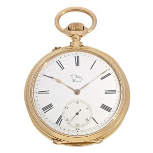 French 18k gold ankerchronometer pocket watch Circa 1880