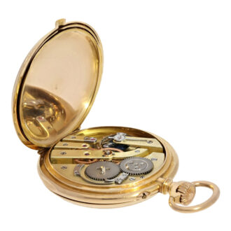 French 18k gold ankerchronometer pocket watch Circa 1880