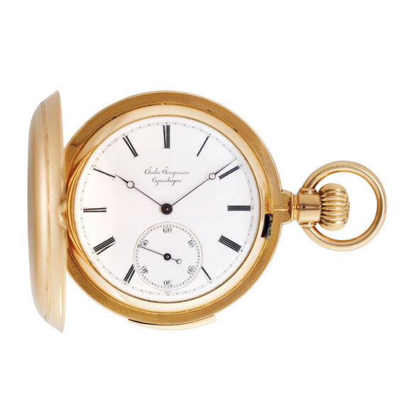 Danish rose gold hunting cased minute repeater Circa 1890