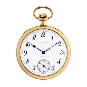 Swiss 18 carat gold open faced lever pocket watch Circa 1910