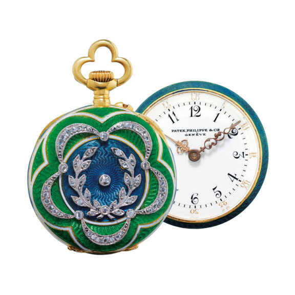 Gold, two colour enamel and diamond set lever Circa 1909 Gold, two colour enamel and diamond set lever Circa 1909