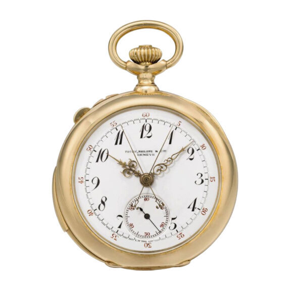 Gold minute repeating split seconds chronograph Circa 1901 Gold minute repeating split seconds chronograph Circa 1901