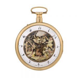Skeletonized repeater with jacquemarts automaton Circa 1820