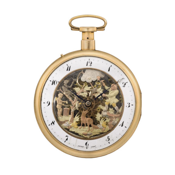 Skeletonized repeater with jacquemarts automaton Circa 1820
