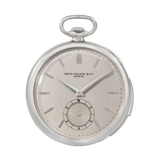 Swiss platinum open faced lever minute repeater Circa 1929