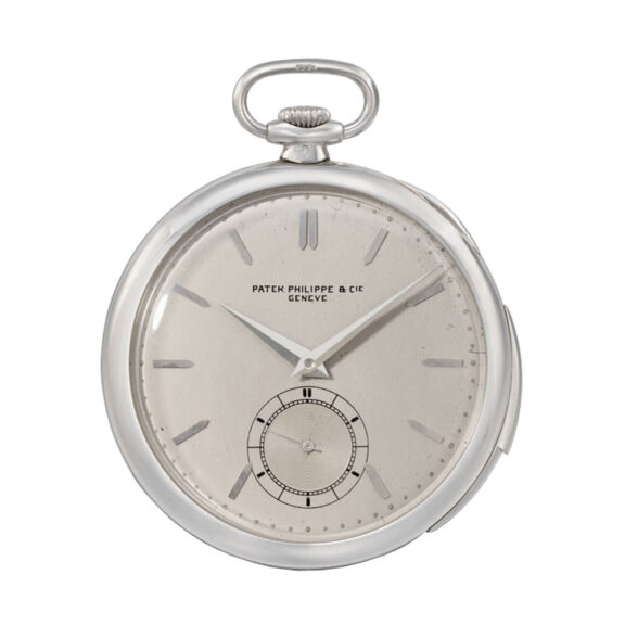 Swiss platinum open faced lever minute repeater Circa 1929 Swiss platinum open faced lever minute repeater Circa 1929