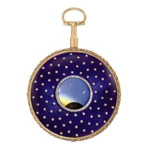 French gold, enamel, diamond and stones set verge Circa 1783