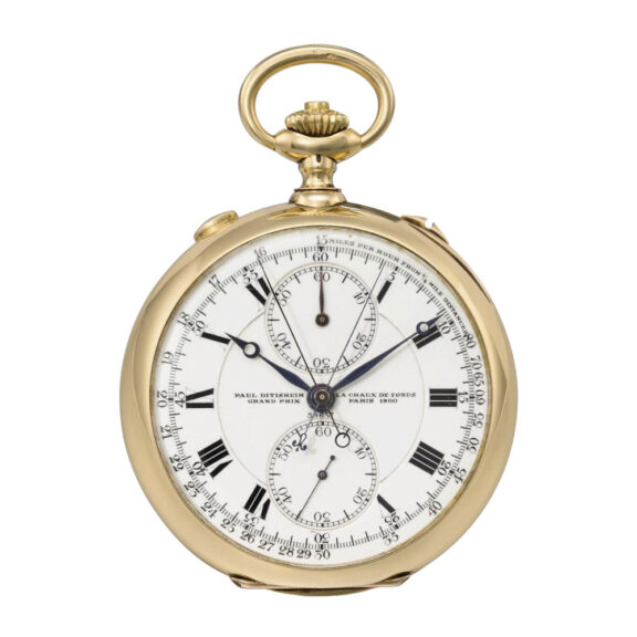 Swiss 18 carat gold split seconds lever chronograph Circa 1915
