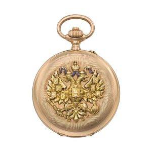 Swiss gold full hunter imperial presentation watch Circa 1900