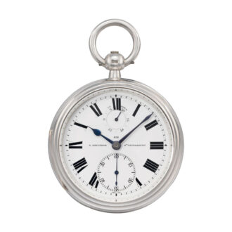Large English chronometer with power reserve Circa 1899