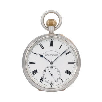 English silver/gold lever with 6 min. flying tourbillon Circa 1899