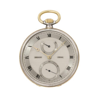 Swiss one min. tourbillon watch with power reserve Circa 1934