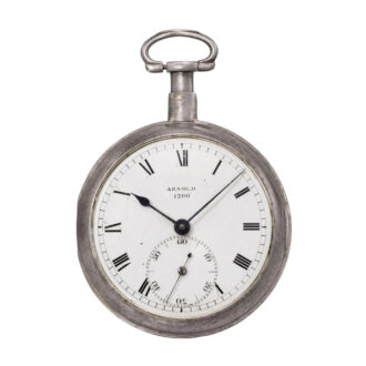 Fine English silver open faced pocket chronometer Circa 1801