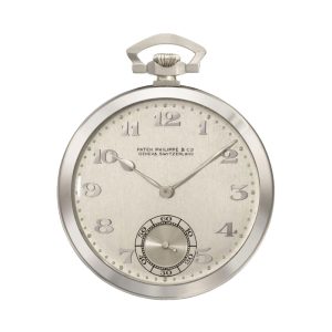 Swiss 18 carat white gold open faced lever watch Circa 1926