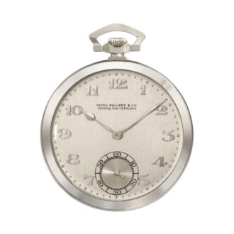Swiss 18 carat white gold open faced lever watch Circa 1926