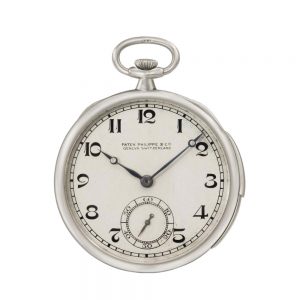 Swiss platinum open faced minute repeating lever Circa 1922
