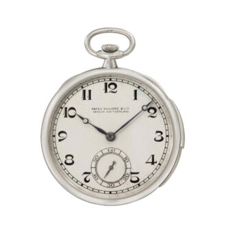 Swiss platinum open faced minute repeating lever Circa 1922