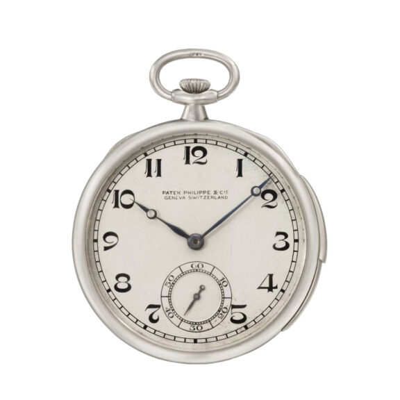 Swiss platinum open faced minute repeating lever Circa 1922