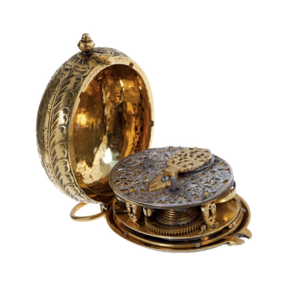 English gilt astronomical watch for Turkish market Circa 1680