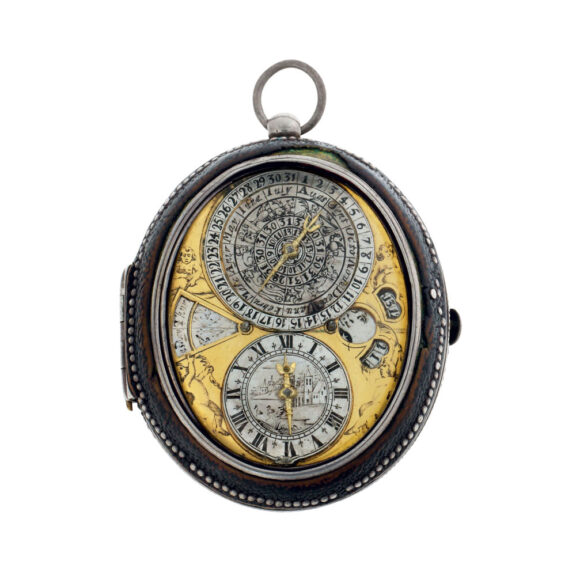 Astronomical silver English pre hairspring verge Circa 1640 Astronomical silver English pre hairspring verge Circa 1640