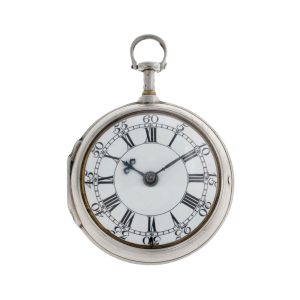 English silver five minute dumb repeating verge Circa 1750