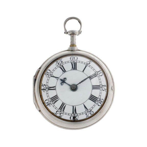 English silver five minute dumb repeating verge Circa 1750
