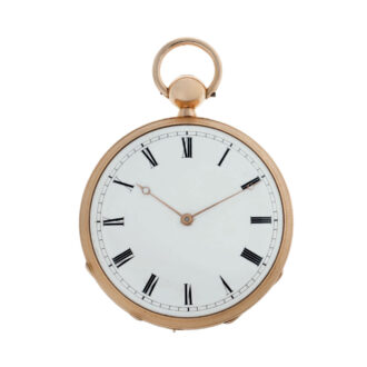 Swiss two train 1/4 h, striking musical watch Circa 1850-1860