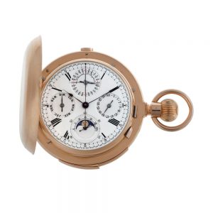 Fine Swiss gold hunting cased complicated watch Circa 1890