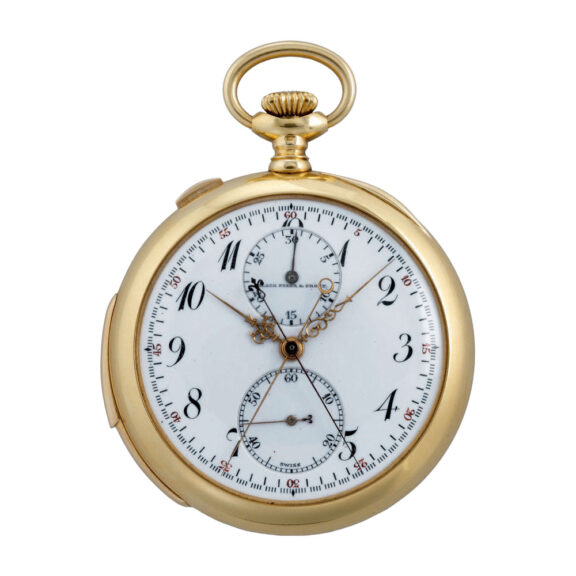 Rare Swiss repeating split seconds chronograph Circa 1908