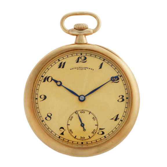 Swiss 18 carat gold open faced lever dress watch circa 1920