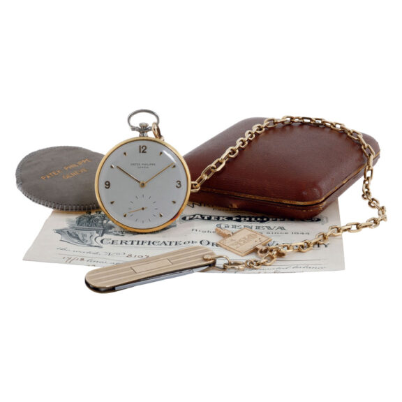 Rare Swiss gold, platinum and enamel lever watch Circa 1925