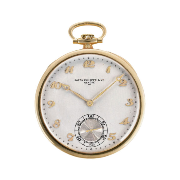 Swiss 18 carat gold open faced keyless lever watch Circa 1928 Swiss 18 carat gold open faced keyless lever watch Circa 1928