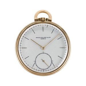 Swiss 18k gold open faced keyless dress watch Circa 1941