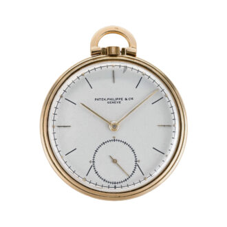 Swiss 18k gold open faced keyless dress watch Circa 1941