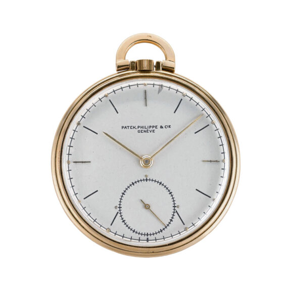 Swiss 18k gold open faced keyless dress watch Circa 1941