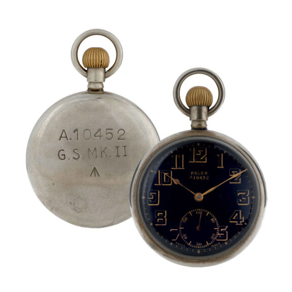 Swiss nickel open faced keyless lever military watch Circa 1920 Swiss nickel open faced keyless lever military watch Circa 1920