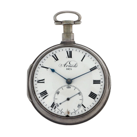 Rare English silver open faced pocket chronometer Circa 1802