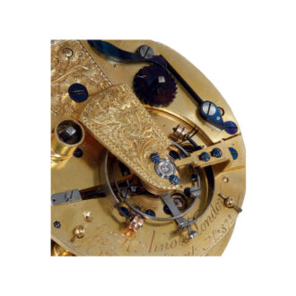 Rare English silver open faced pocket chronometer Circa 1802