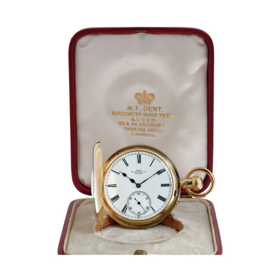 English half hunting cased repeating chronometer Circa 1896 English half hunting cased repeating chronometer Circa 1896