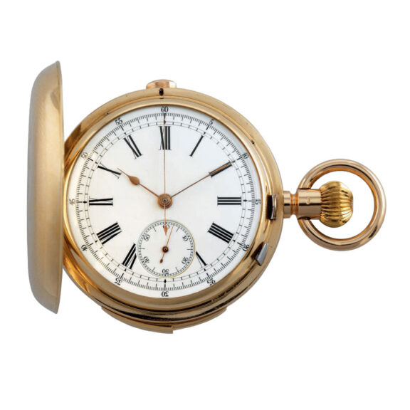 Swiss two train eight day repeating chronograph Circa 1895