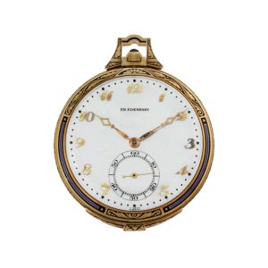 Swiss gold open faced minute repeating lever watch Circa 1920
