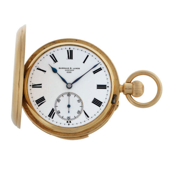 English gold hunting cased minute repeating lever Circa 1899