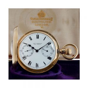 Rare English chronometer with up/down indicator Circa 1887
