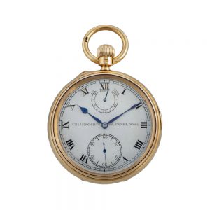 Rare English tourbillon lever with up/down indicator Circa 1904